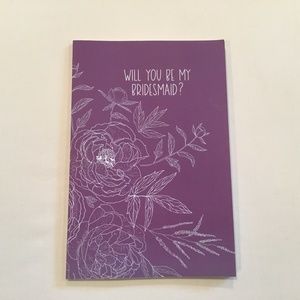 Will You Be My Bridesmaid Lined Notebook